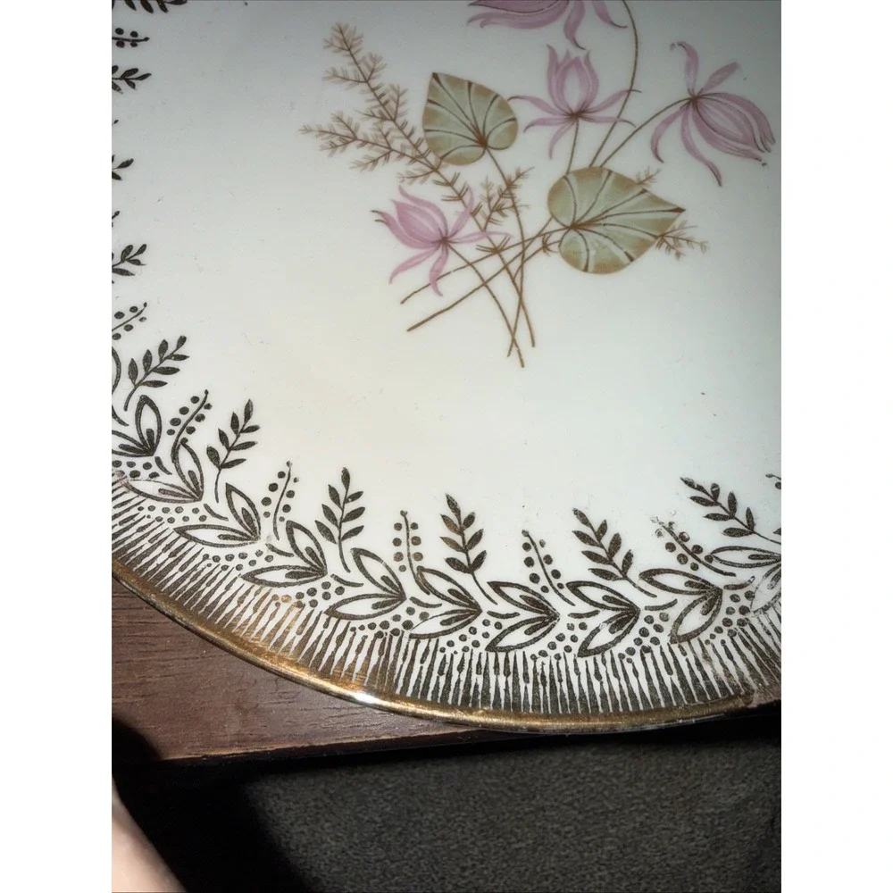 Vtg Rare Winterling Marktleuthem Bavaria Tea Cup, Saucer, Dessert Plate 3 pc set